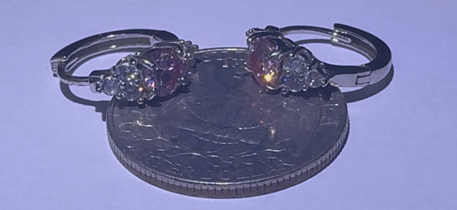 Pink Zirconia Earrings