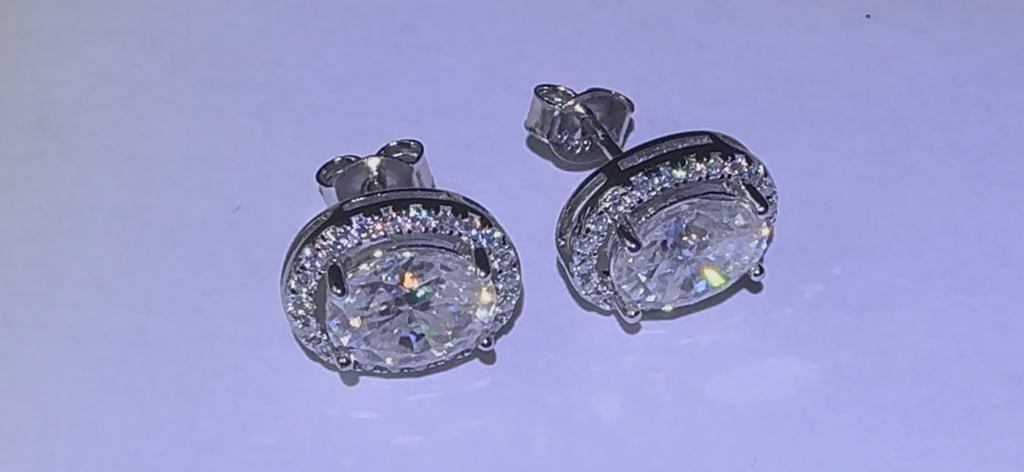 Genuine Moissanite Earrings